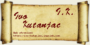 Ivo Kutanjac vizit kartica
